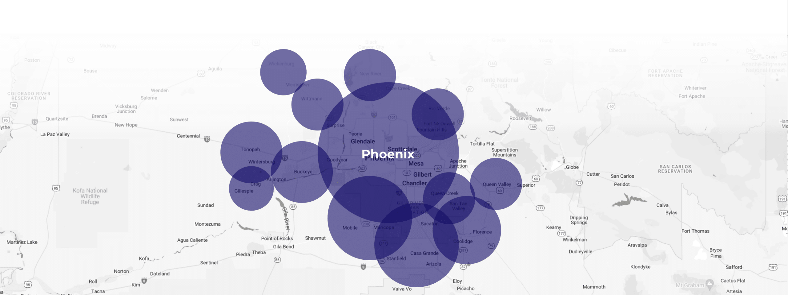 aquazone PHX service areas